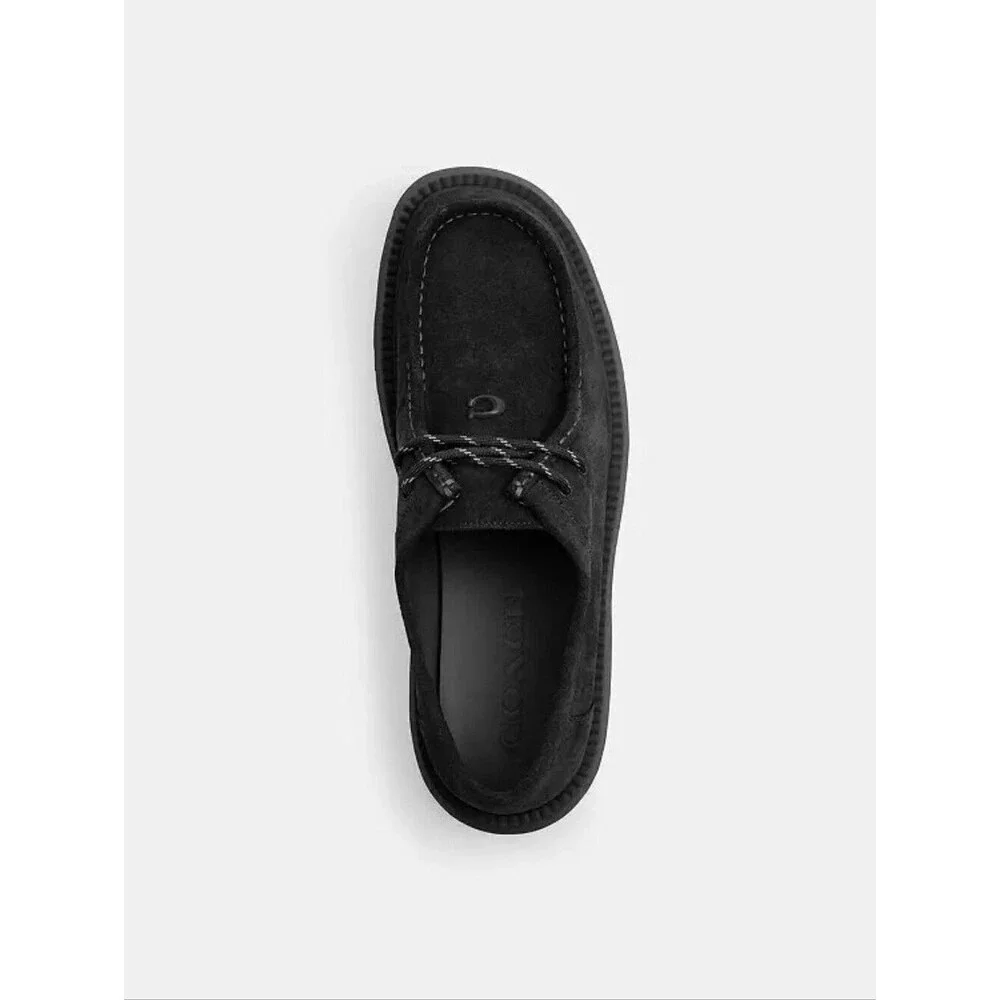 Coach Men's Suede Chukka Boots in Black, Size 11